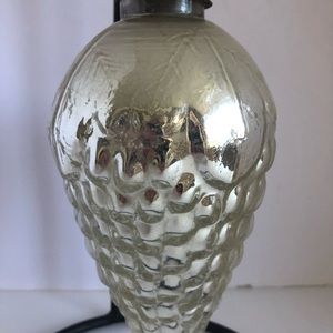 90s Vintage Kugel Mercury Glass 7” Ornament.